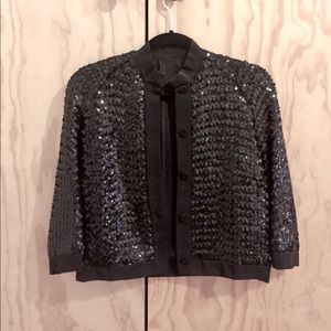 Vintage Black Sequence Jacket
